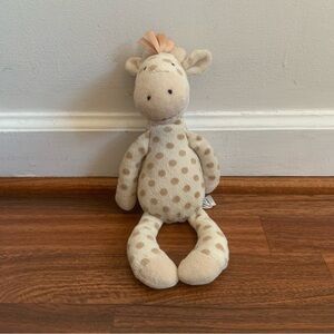 Little Jellycat Georgie Giraffe Plush Rattle Retired 11-12” Polka Dot PA-13315